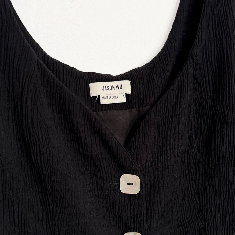 Jason Wu 2-Piece Set Wide Leg Trouser Pants and Sleeveless Top, Black size S - Picture 3 of 7
